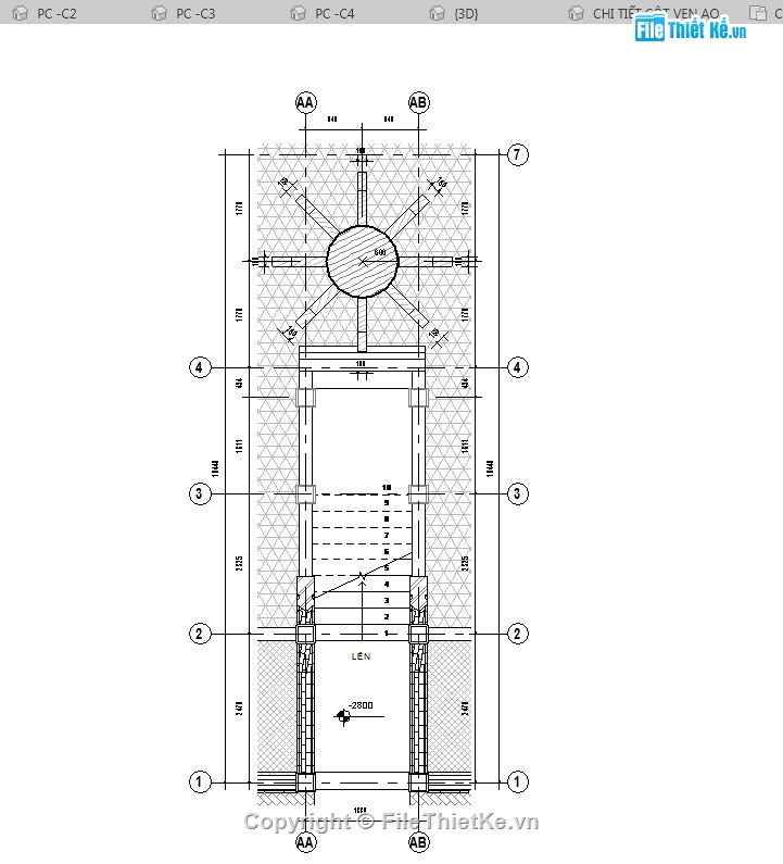 chùa một cột Revit,Model chùa một cột,Revit chùa một cột,File revit chùa một cột